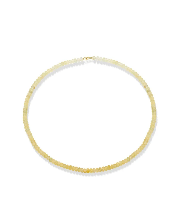 Colar Degradê Água Marinha Amarela | Ouro Amarelo 18k