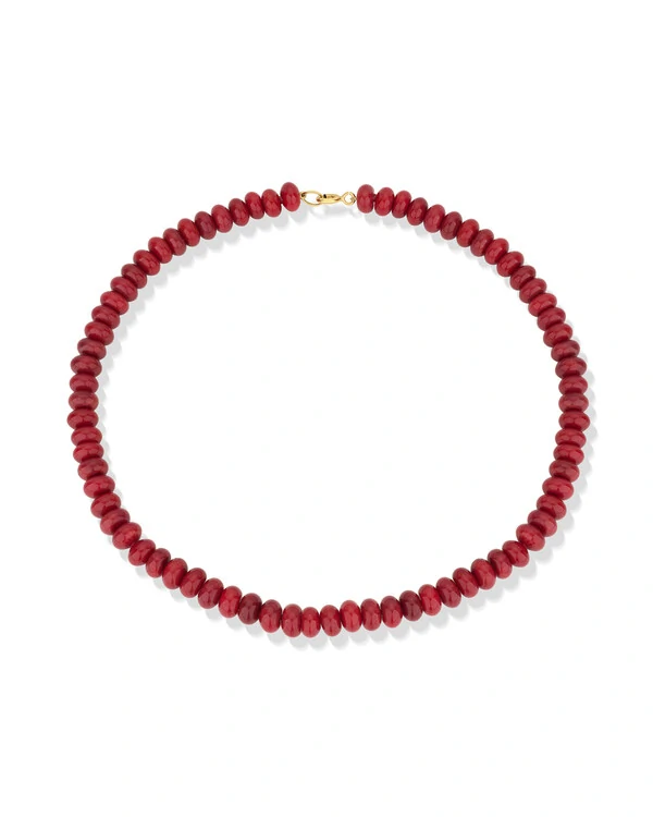 Colar Coral Pneu | Ouro Amarelo 18K