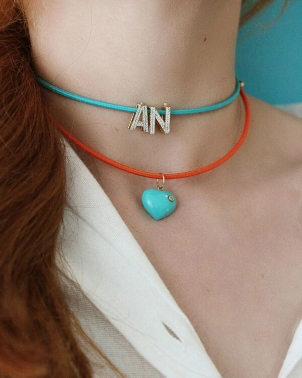 Pingente Letra Riviera Pavê Diamante | Ouro Amarelo 18k