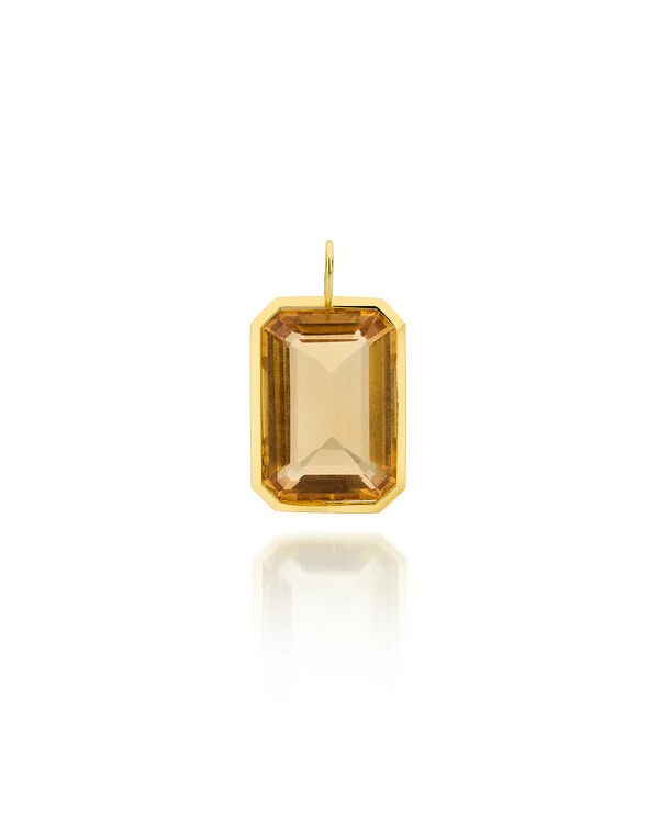 Pingente Citrino | Ouro Amarelo 18k