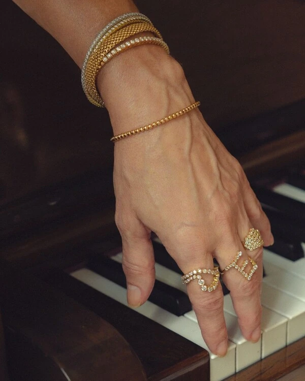 Anel Duet Paula Dedinho Diamante | Ouro Amarelo 18k