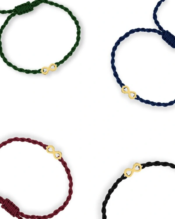 Pulseira Trançada Infinito | Ouro Amarelo 18K