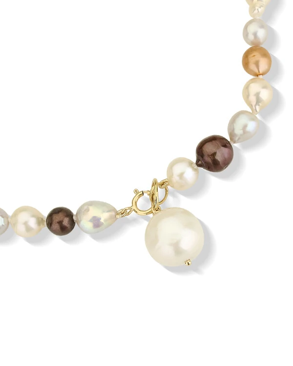 Tornozeleira Pérola South Sea | Ouro Amarelo 18k