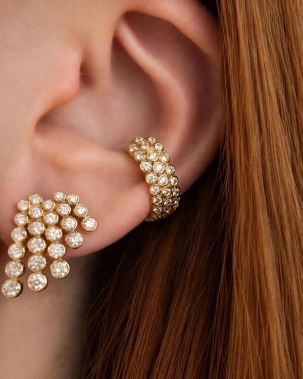 Piercing Duet Diamante | Ouro Amarelo 18k