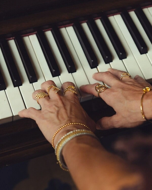 Anel Duet Paula Dedinho Diamante | Ouro Amarelo 18k