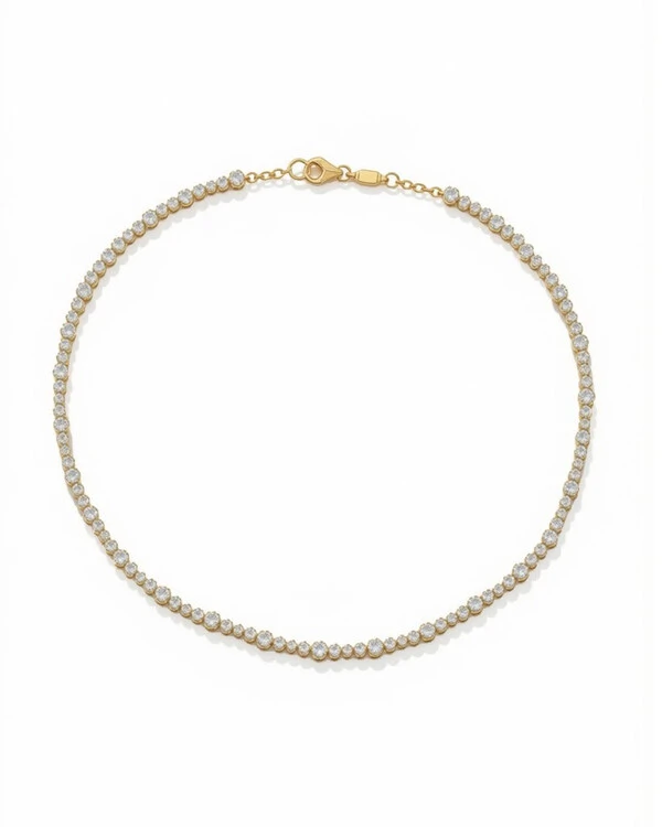 Choker Riviera Duet Diamante Irregular | Ouro Amarelo 18k