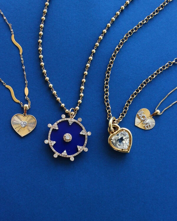 Pingente Coração Love Diamante | Ouro Amarelo 18K