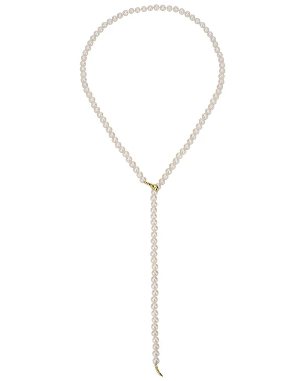 Colar Pérola Cobra | Ouro Amarelo 18K