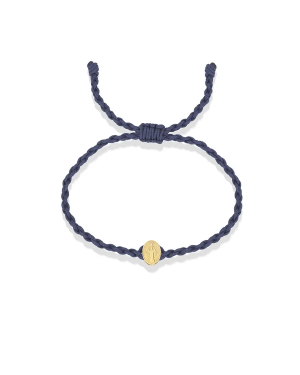 Pulseira Trançada Nossa Senhora das Graças | Ouro Amarelo 18K