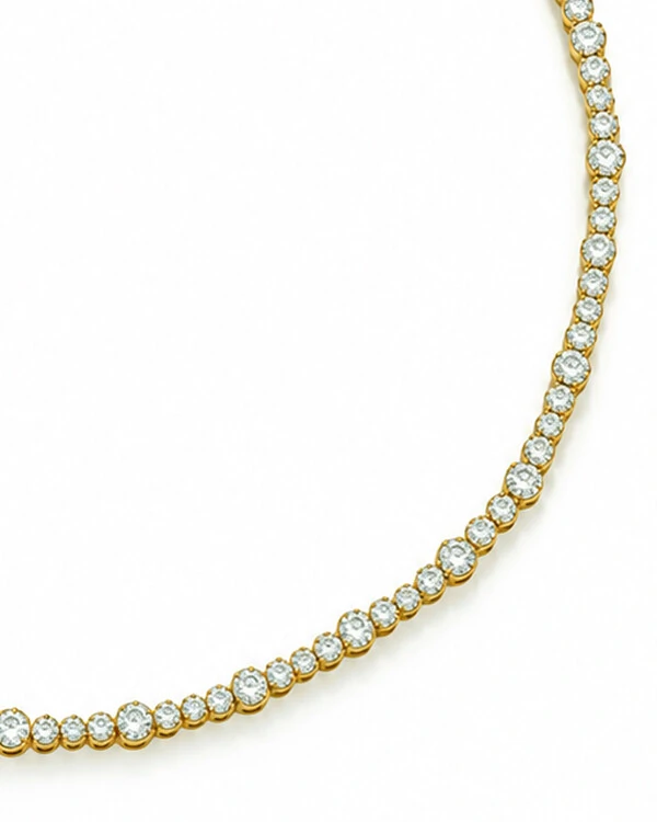 Choker Riviera Duet Diamante Irregular | Ouro Amarelo 18k