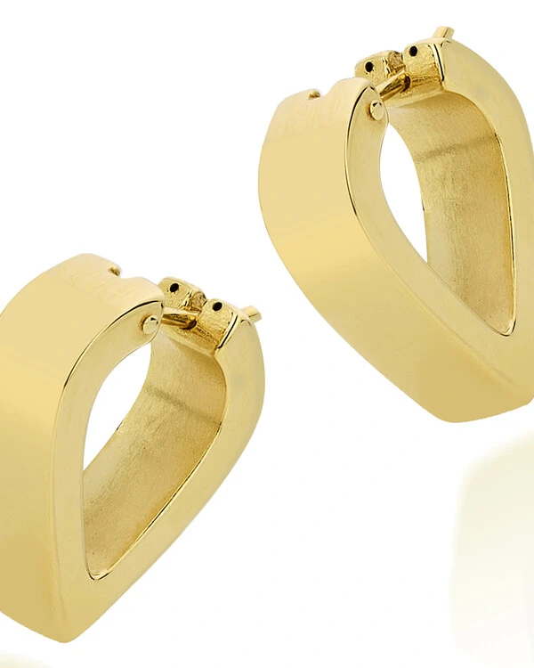 Brinco Argola Pontuda Pequena | Ouro Amarelo 18k