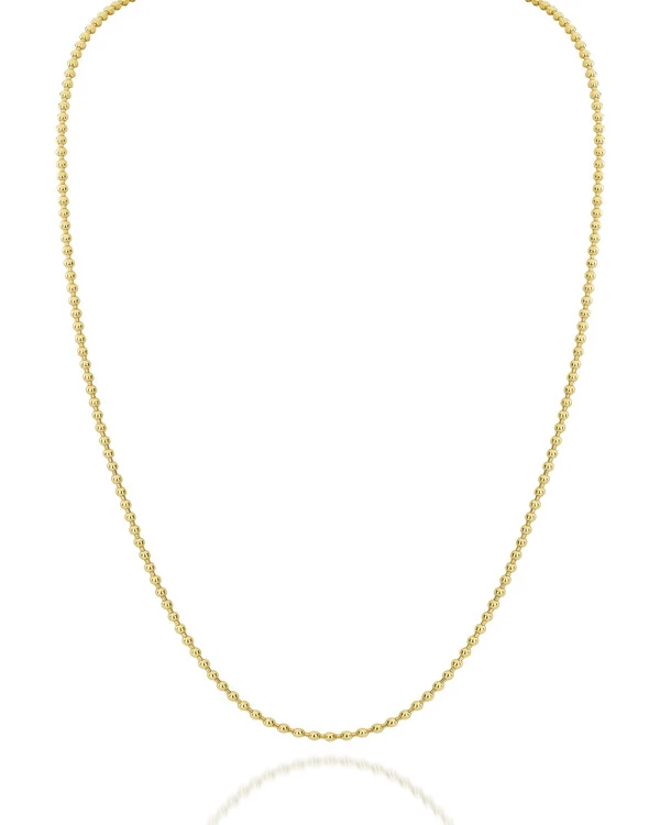 Colar Bolinhas 60cm | Ouro Amarelo 18K