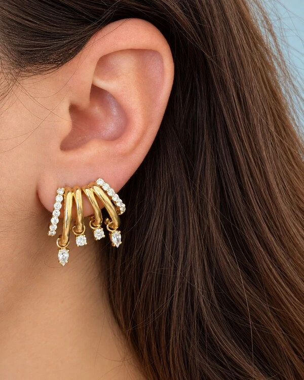 Brinco Voyage Argolinhas | Ouro Amarelo 18k