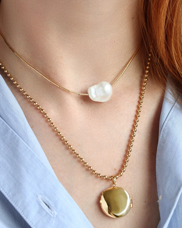 Colar Bolinhas 60cm | Ouro Amarelo 18K