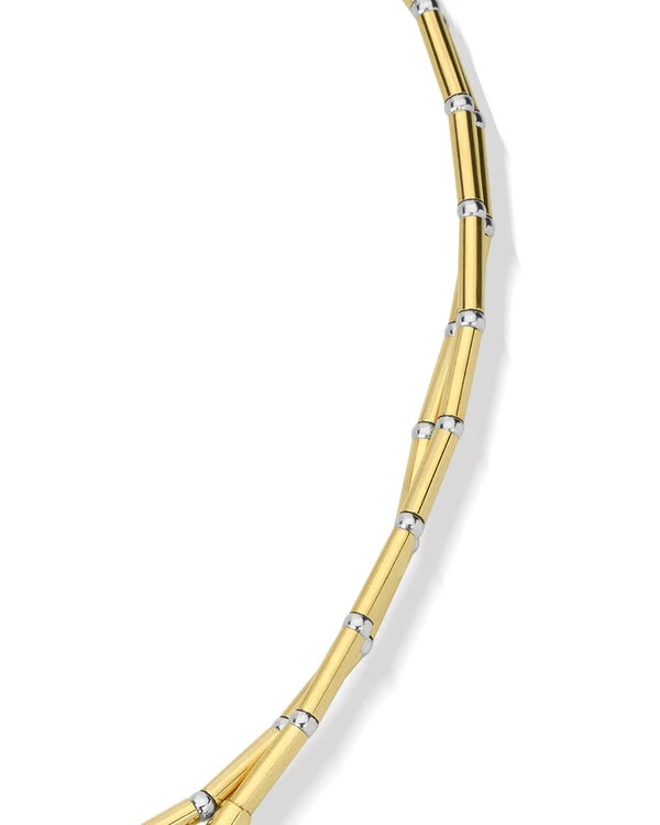 Colar Imã Canutilho com Franja | Ouro Amarelo 18k