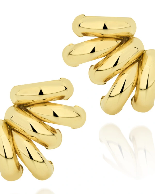 Brinco Cinco Aros | Ouro Amarelo 18k