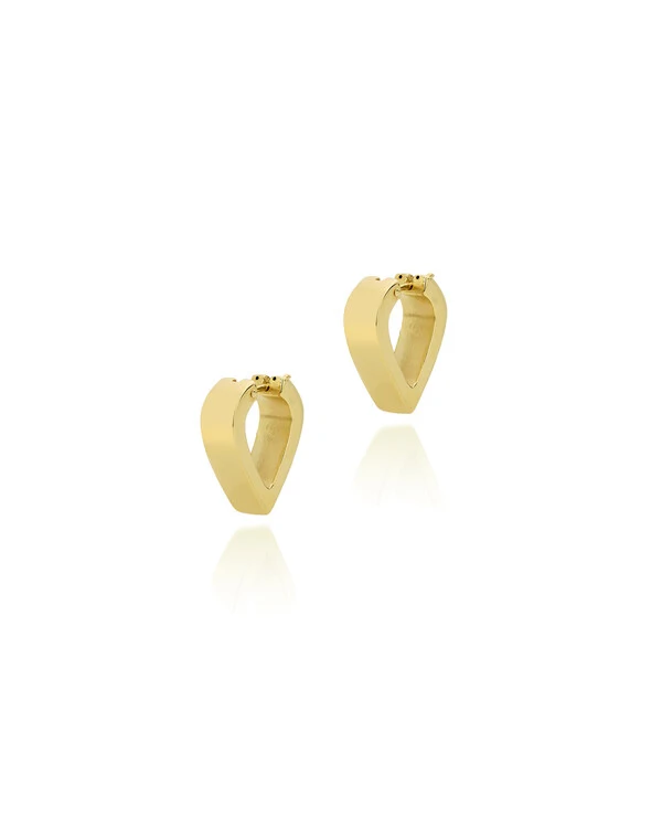 Brinco Argola Pontuda Pequena | Ouro Amarelo 18k