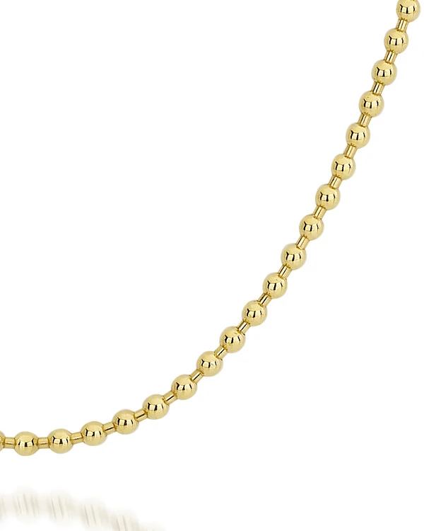 Colar Bolinhas 60cm | Ouro Amarelo 18K