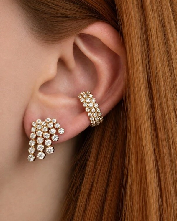 Piercing Duet Diamante | Ouro Amarelo 18k
