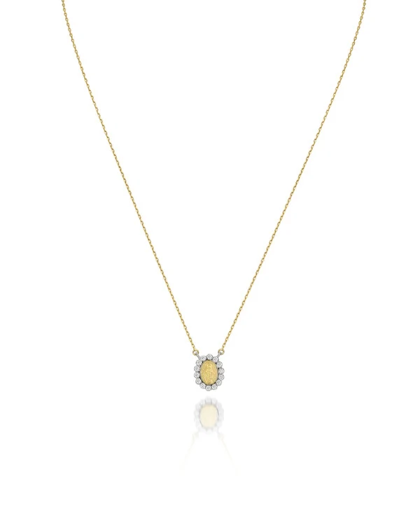 Medalha N. Sra das Graças Diamante PP | Ouro Amarelo 18k