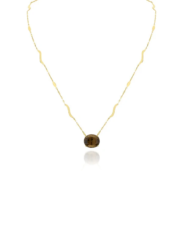 Colar Turmalina | Ouro Amarelo 18k