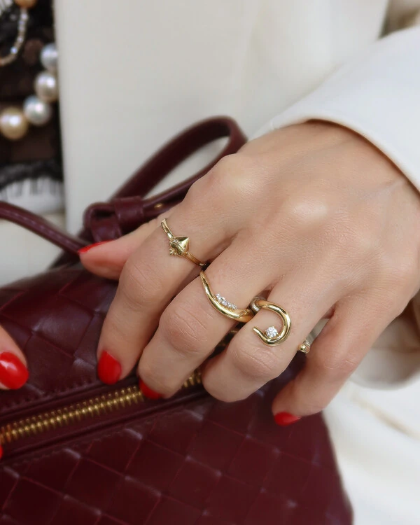 Anel Sagrado Coração | Ouro Amarelo 18K