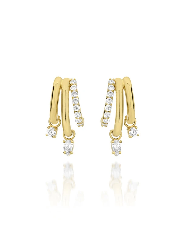 Brinco Voyage Argolinhas | Ouro Amarelo 18k