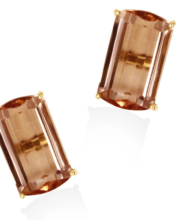 Brinco Turmalina Rosa | Ouro Amarelo 18k