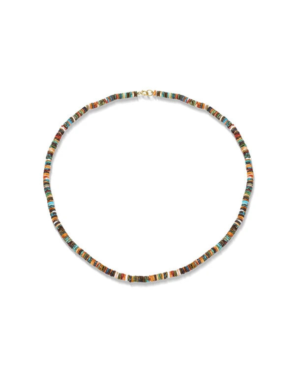 Colar Turquesa Opala | Ouro Amarelo 18k