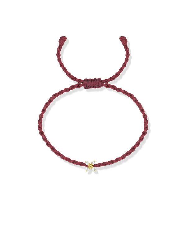 Pulseira Trançada Flor Navete | Ouro Amarelo 18K