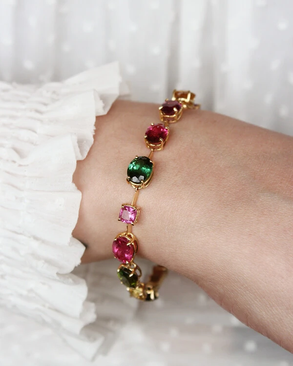 Pulseira Fio Faca Turmalinas