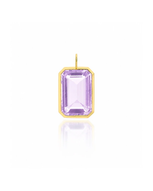 Pingente Ametista | Ouro Amarelo 18k