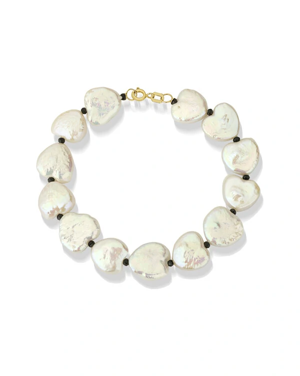 Pulseira Perola Espinélio | Ouro Amarelo 18K
