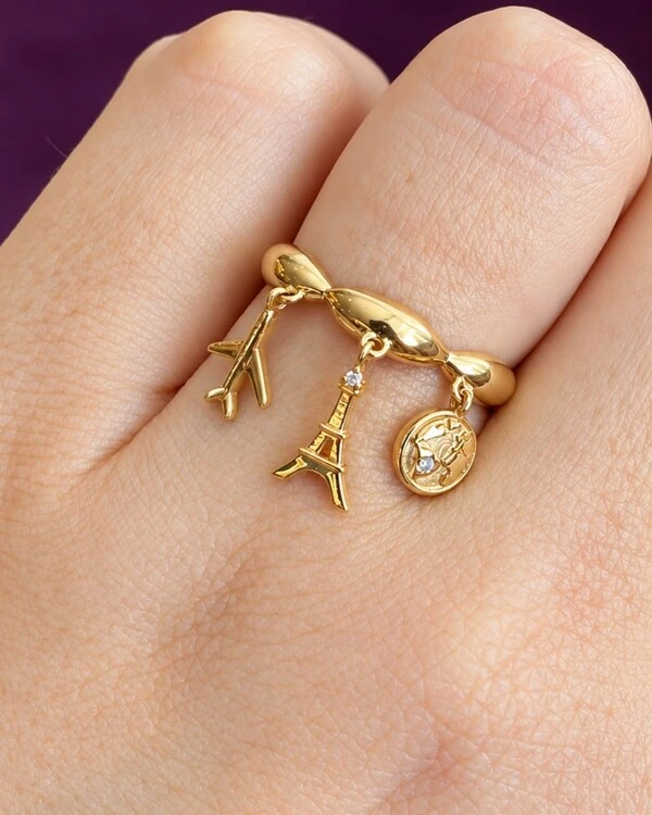 Anel Voyage Diamante | Ouro Amarelo 18k