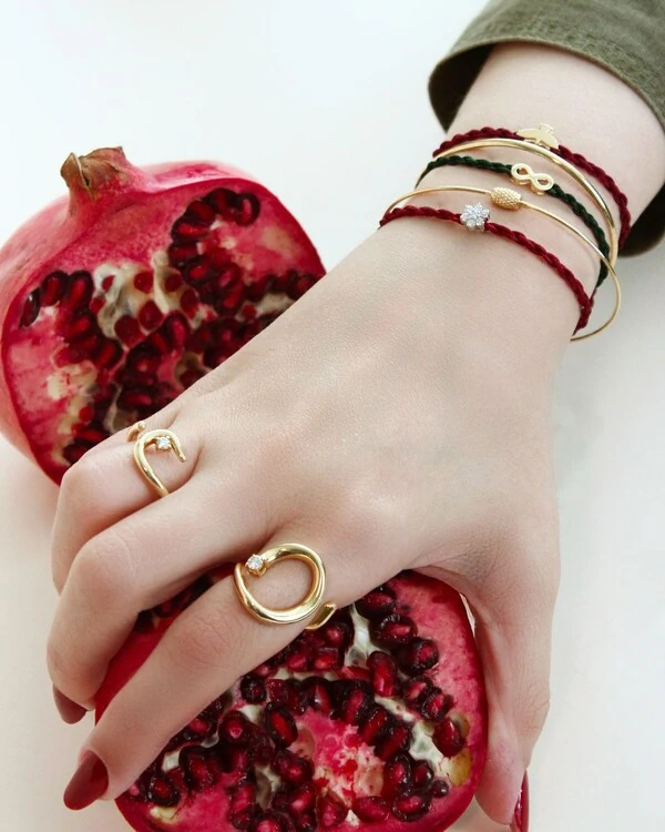 Anel Aberto Oval Diamante | Ouro Amarelo 18k