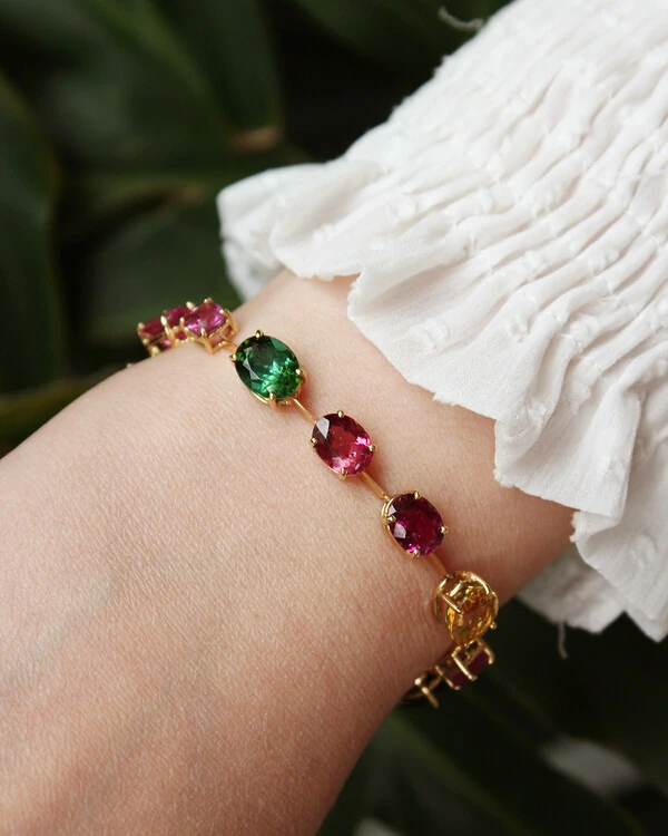Pulseira Fio Faca Turmalinas