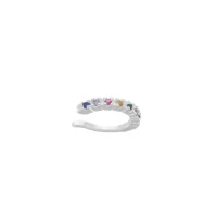 Piercing Cravejado 6 Pedras Prata 925