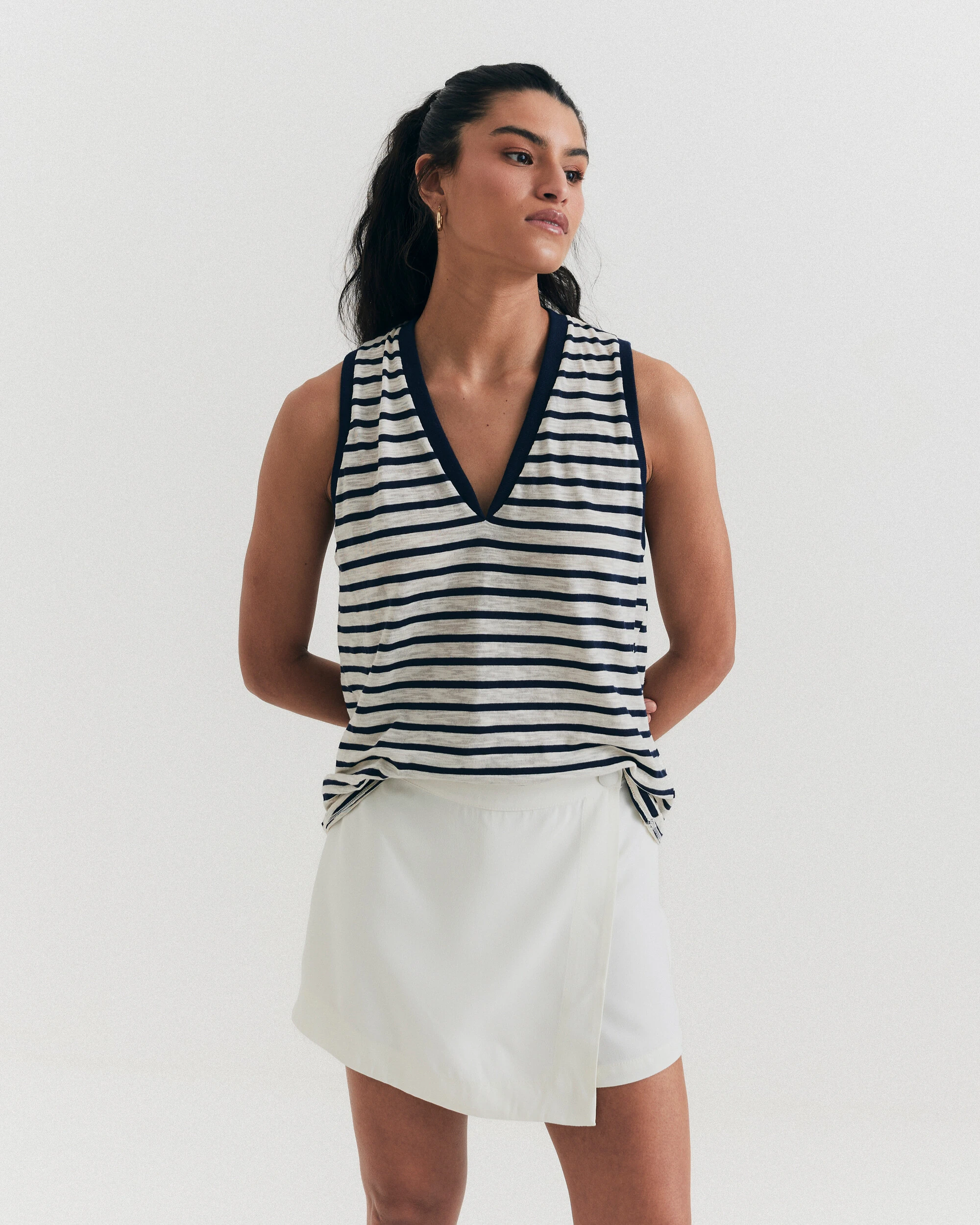 FotoShorts Saia Crepe Off