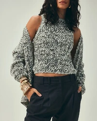 Cardigan Tahiti Preto