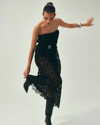 Vestido Fleur Noir Preto