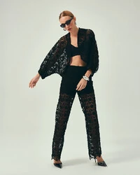 Bolero Fleur Noir Preto