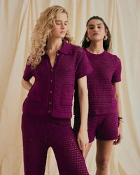 Shorts Tricot Tela Rosa