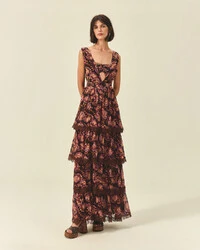 Vestido Babados Borboleta
