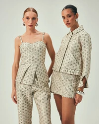 Top Lumiere Jacquard Off