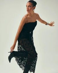 Vestido Fleur Noir Preto