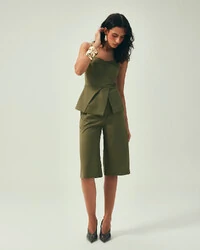 Bermuda Lã Fria Verde