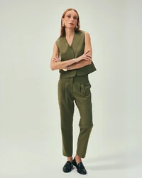 Calça Lã Fria Verde