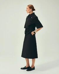 Saia Midi Cargo Preto