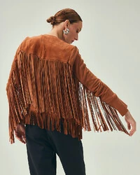 Jaqueta Camurça Franjas