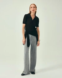 Polo Tricot Mesh Preto